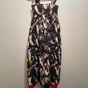 Bijou Sauvage Clothier- Colorful Abstract Print Maxi Dress